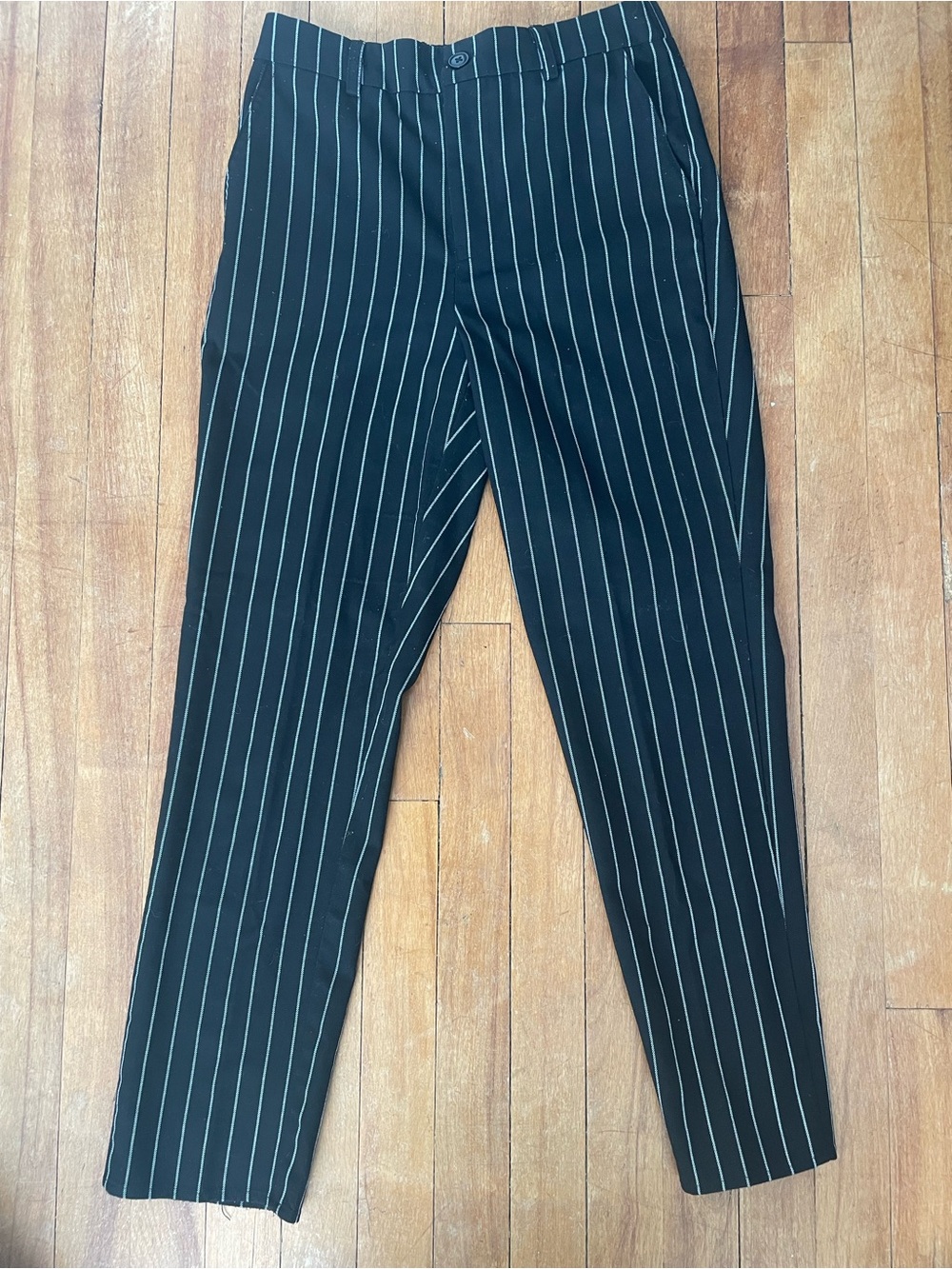 Garage Black Pinstripe women’s slim fit Pants